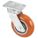 EASY-SWIVEL EXTENDED-LEAD KINGPINLESS PLATE CASTER, 6 IN WHEEL DIA, 1000 LB, FIRM