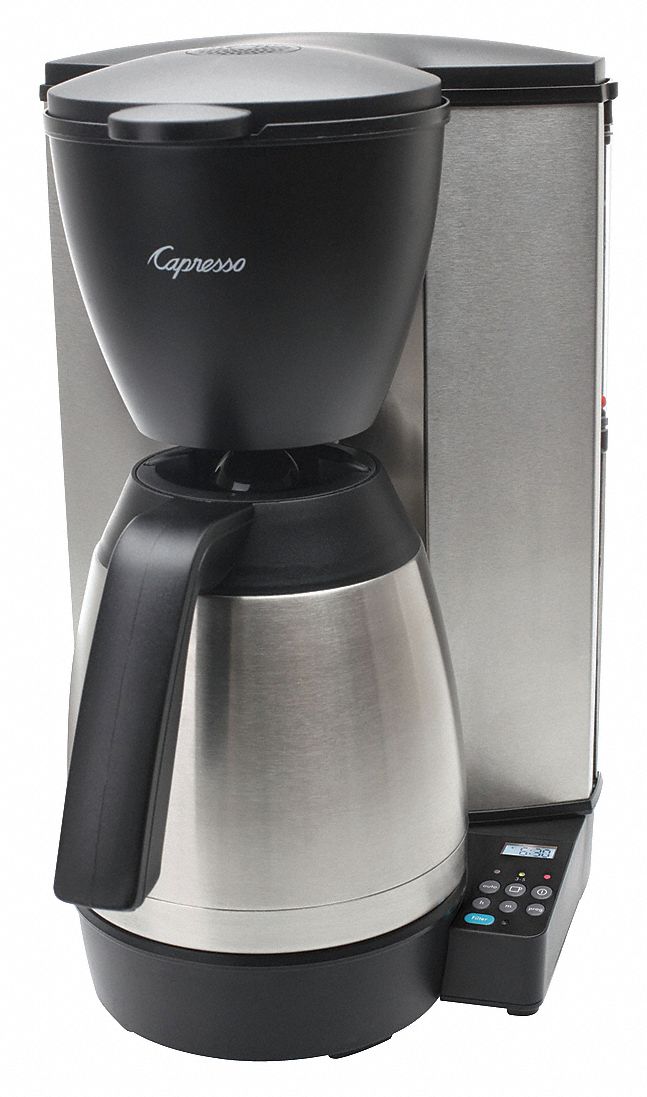 CAPRESSO, Single, Black/Silver, Coffee Maker - 19YW88|485.05 - Grainger