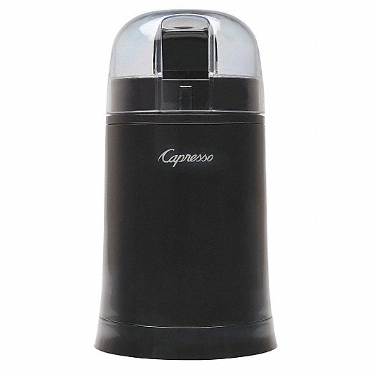 Coffee and Spice Grinder: Single, 0.22 lb, Black, Plastic