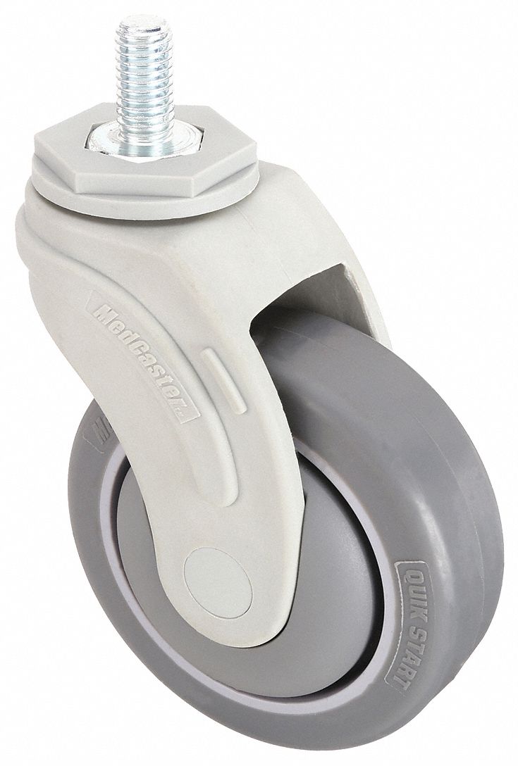 Single-Wheel Threaded Stem Caster, 5"