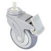 Single-Wheel Threaded Stem Casters for Medical Equipment