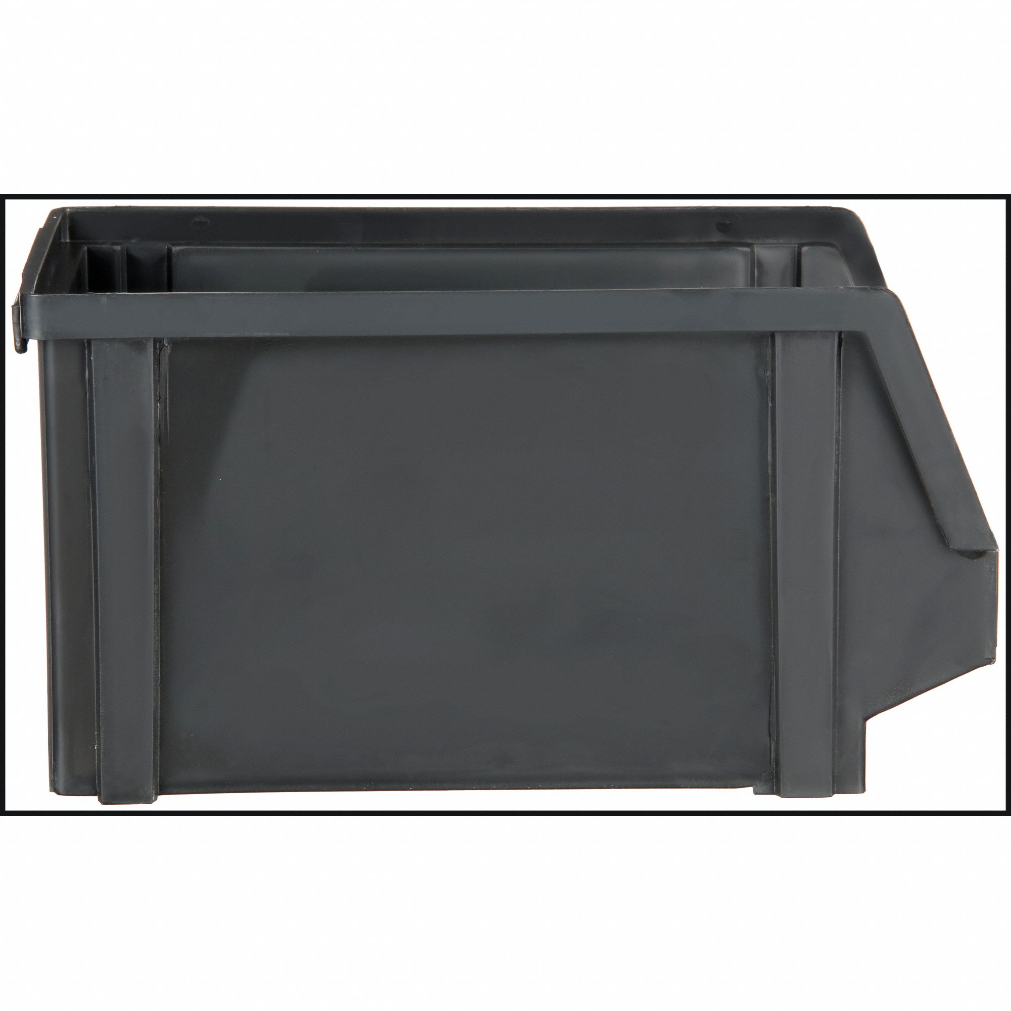 LEWISBINS ESD Cndct Stk and Hng Bn, Black, PP, 5 in 19YY09PB30XXL Grainger