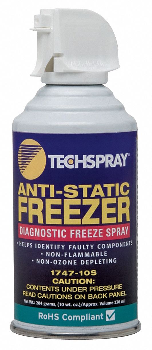 TECHSPRAY AntiStatic Freeze Spray 19YY65174710S Grainger