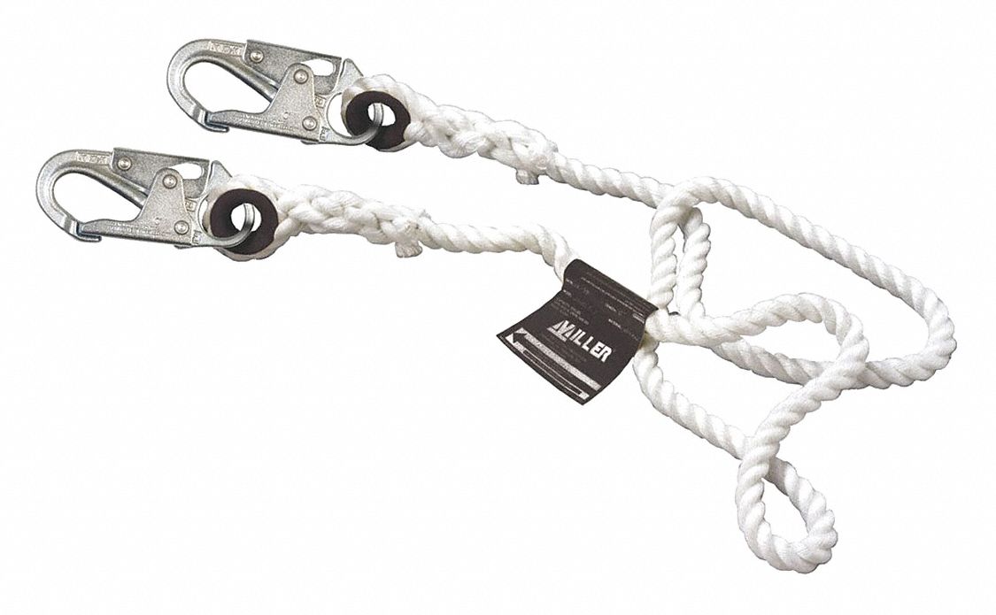 Positioning Lanyard, Yellow, Fixed