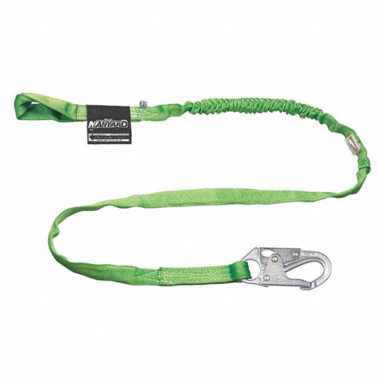 HONEYWELL MILLER, Tubular Webbing, Steel Snap Hook, Shock-Absorbing ...