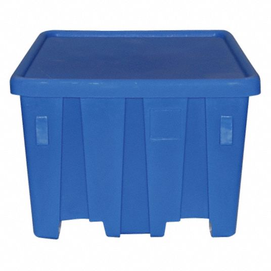 Bulk Storage Container: 33-1/4 x 48 x 27-3/4, 960 Lb, High Density  Polyethylene, Salt Storage Box