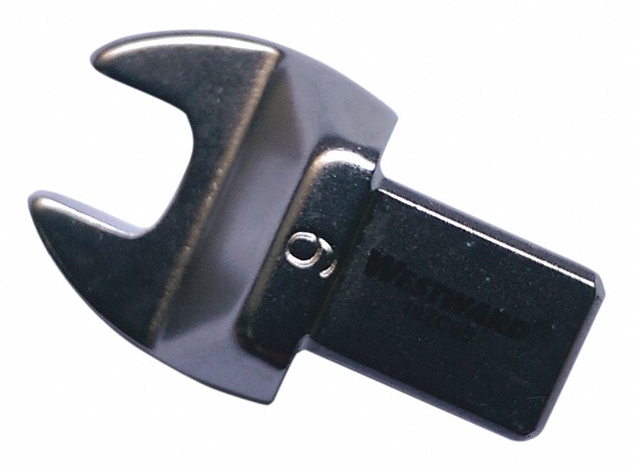 Interchangeable Torque Wrench Head: 9mm x 12mm Drive Size, 9 mm Size, 1 1/2 in Overall Lg