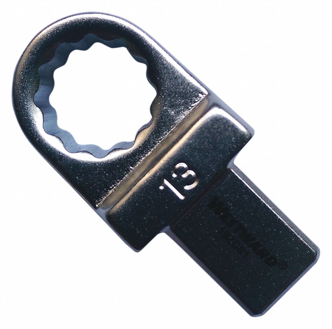 Interchangeable Torque Wrench Head: 9mm x 12mm Drive Size, 13 mm Size, 1 3/4 in Overall Lg