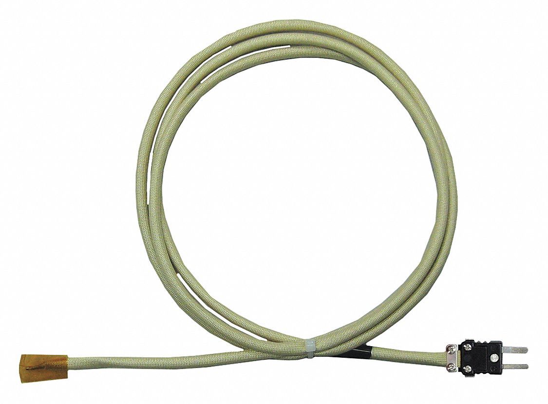 BRISKHEAT Thermocouple Sensor, Thermocouple Type J, Temp. Limit (Deg. F) 800 19ZD13TAJN10