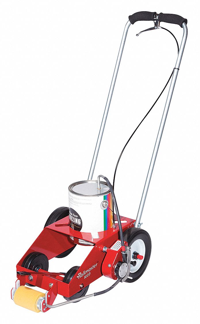 Striping Machine: 1 gal, 29 in Overall Lg, Steel, Striping Paint