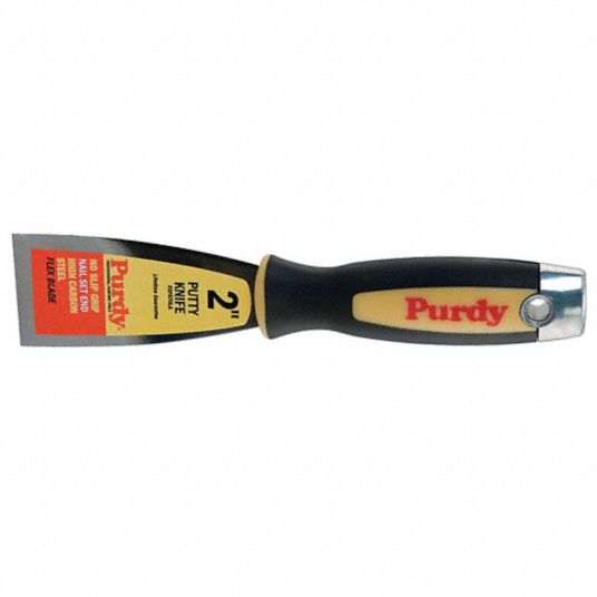 PURDY Putty Knife 2 in Blade Wd, High Carbon Steel, 4 in Blade Lg, Std