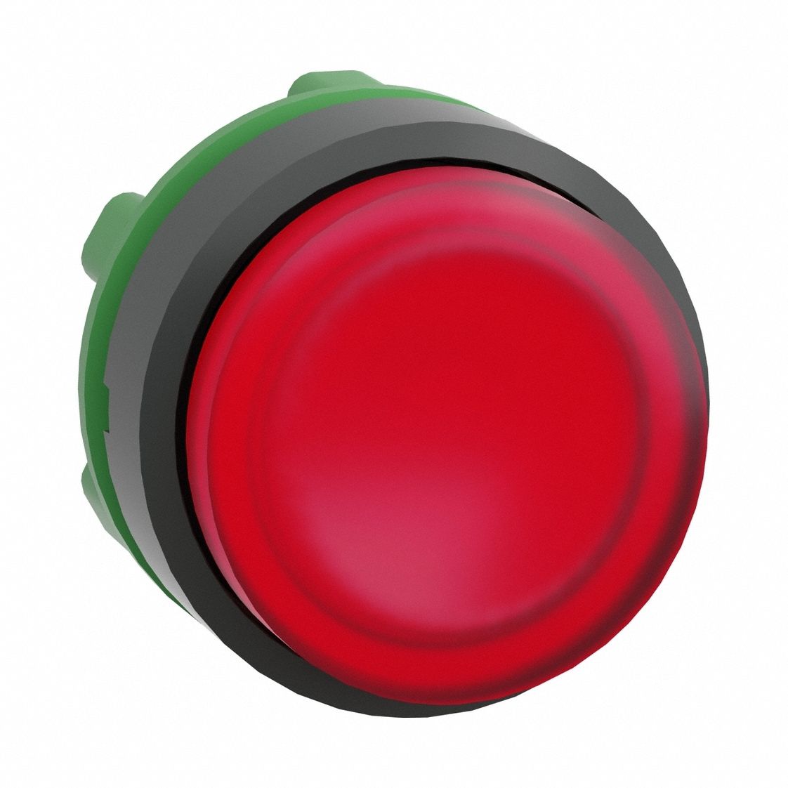 Extended Push Button: Red, 22 mm Mounting Size, Non-Metallic, Maintained