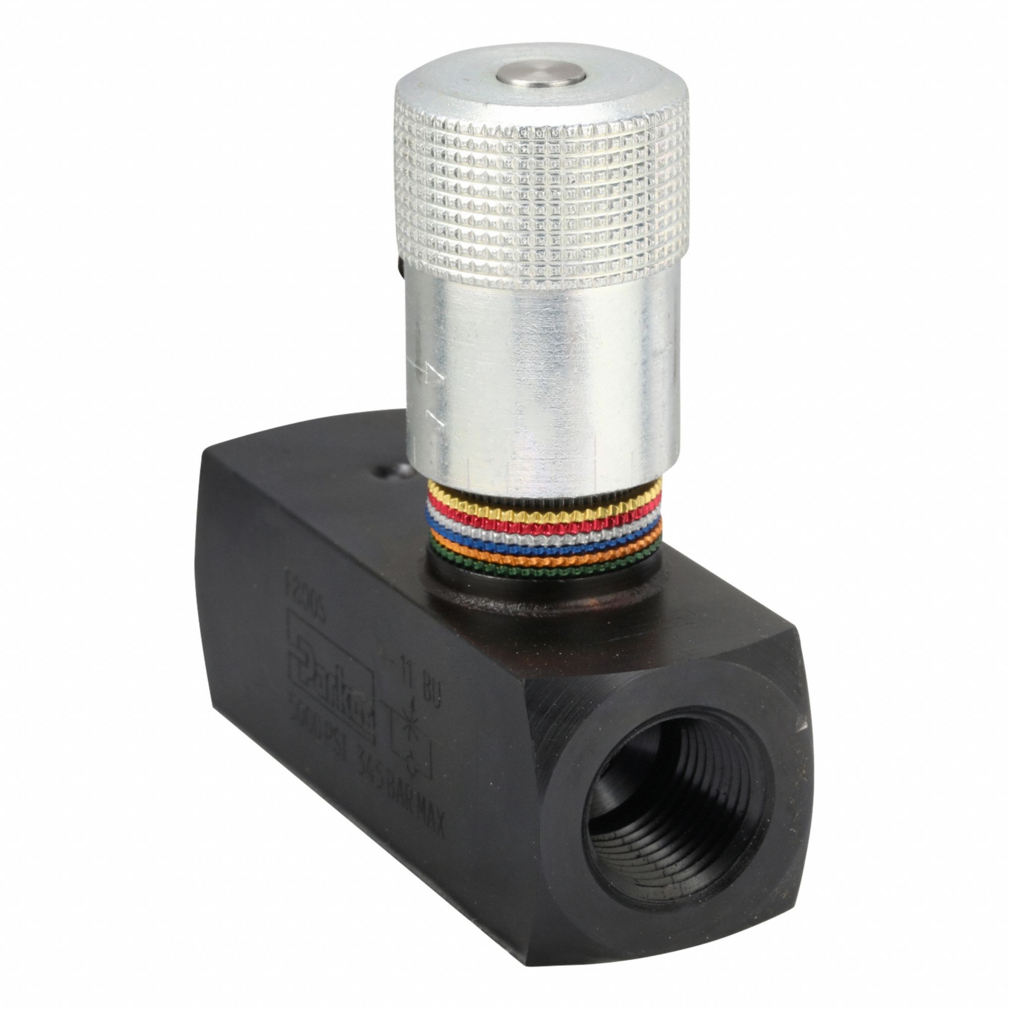 HYDRAULIC FLOW CONTROL VALVE, 15 GPM MAXIMUM FLOW RATE, 1/2 IN NPT THREAD, STEEL, CONTROL