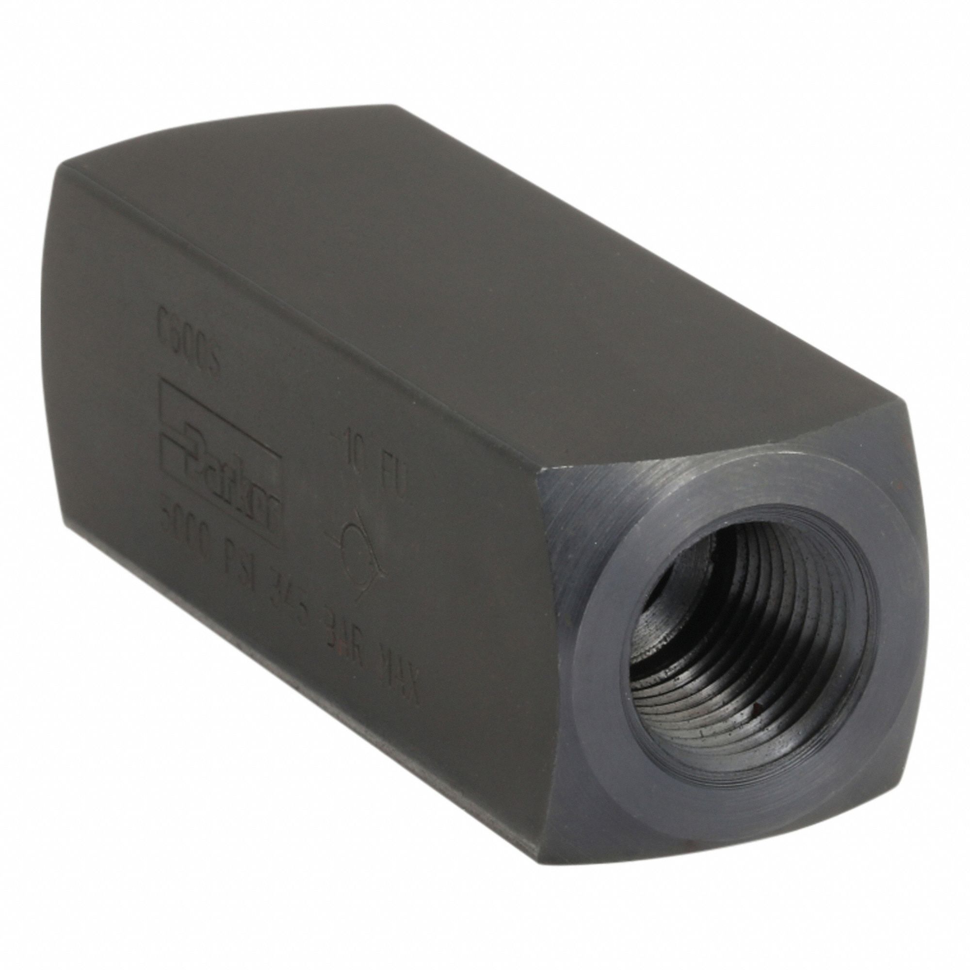 HYDRAULIC CHECK VALVE, 5, 000 PSI, 8 GPM, 3/8 IN NPT THREAD, STEEL