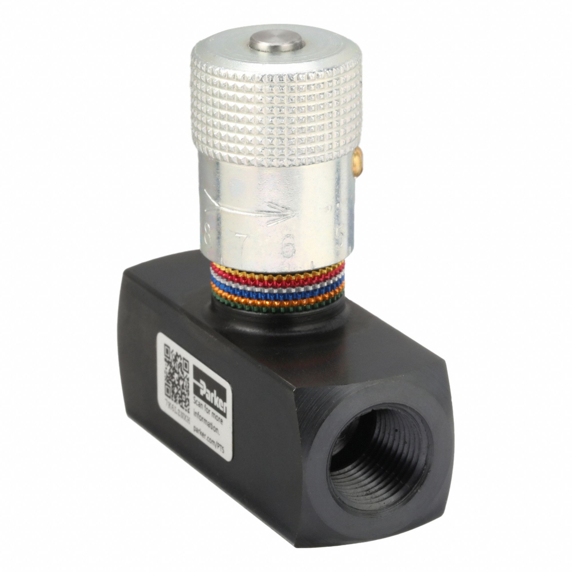 Needle Valve: 8 gpm Max Flow Rate, 3/8 in NPT, 3/8 in NPT, 5, 000 psi Max Pressure, Steel