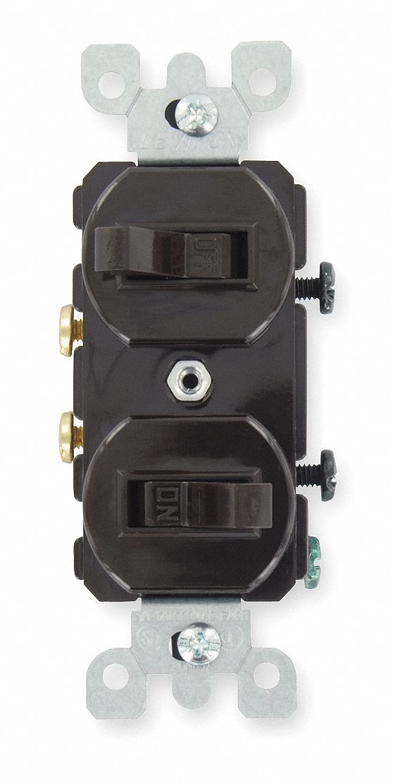 Combination Device, Duplex Switch Wiring Combination, Toggle, 515R
