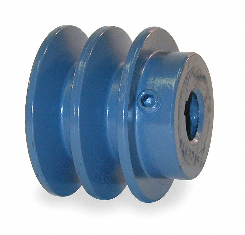 GRAINGER APPROVED 1/2 in Fixed Bore Standard VBelt Pulley, For VBelt