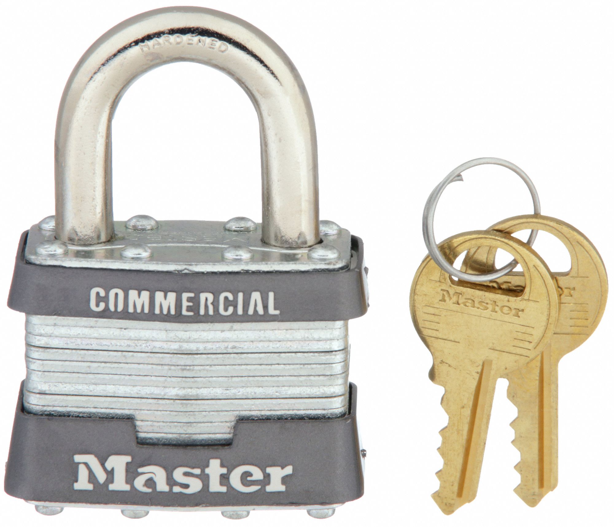 KEYED PADLOCK,3/4 IN,RECTANGLE,SILVER