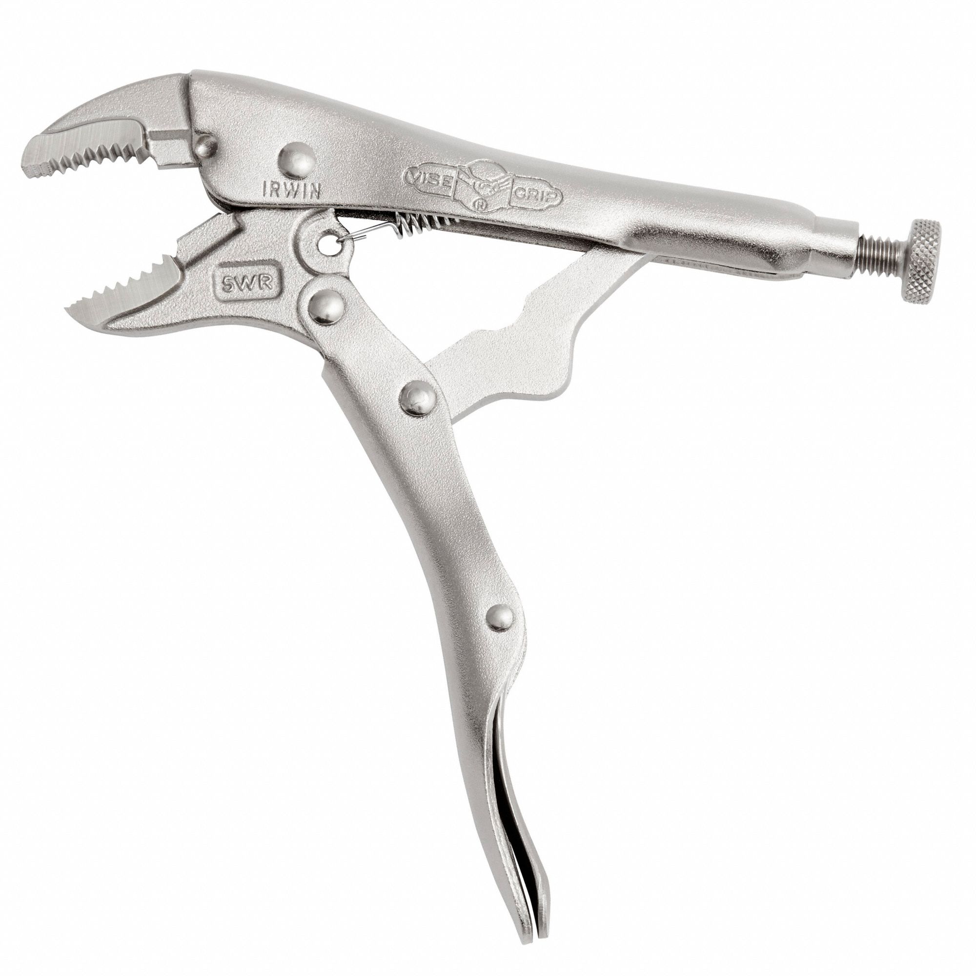 IRWIN VISEGRIP Curved Jaw Locking Pliers, Jaw Capacity 11/8 in, Jaw