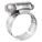 WORM GEAR HOSE CLAMP, 201 SS, PERFORATED BAND, ½ IN TO 1 1/16 IN CLAMPING DIAMETER, 10 PK