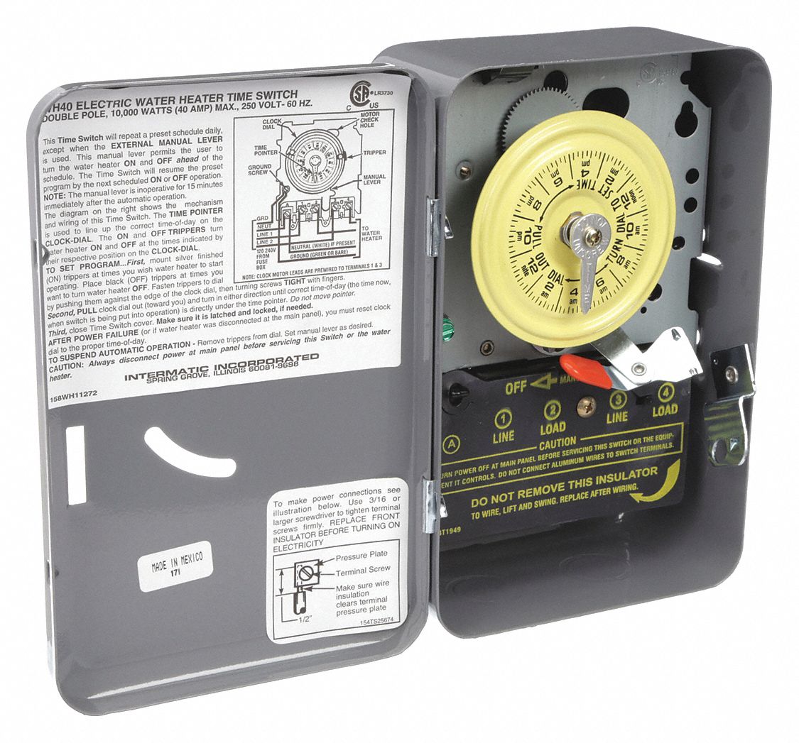 timer for water heater