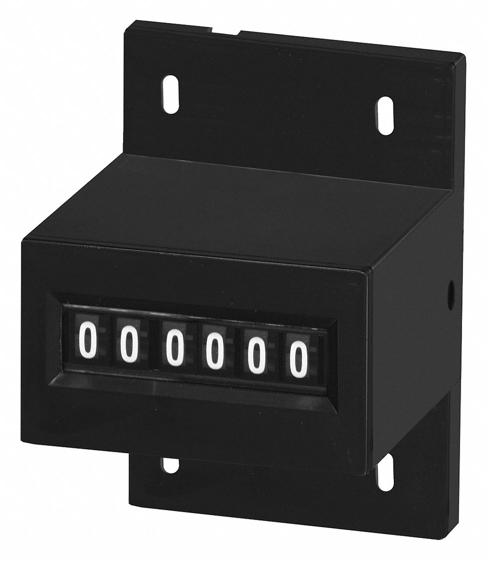 1A188 - Counter 6 Digit Base Mount 115VAC