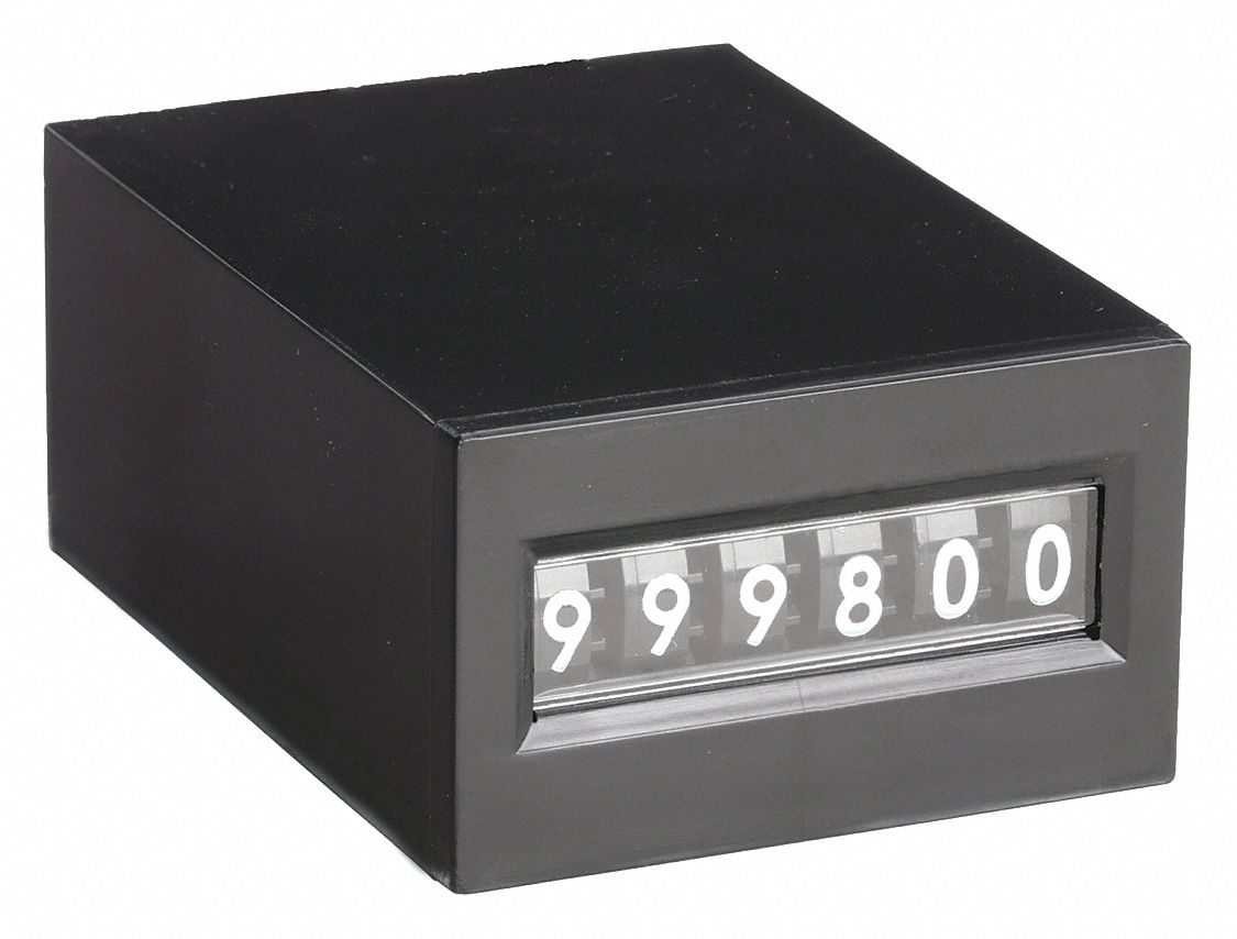 Electromechanical Counter: Electromechanical Counters, Rear Panel Mounting, Analog, 24 V AC