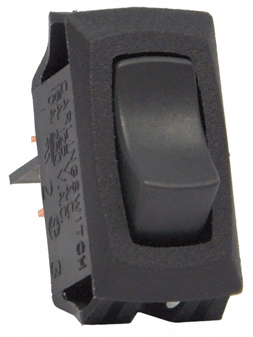 16 A On-Off-On Non Illuminated Black 1 Piece RC911-RB-B-0-N - Rocker Switch Panel SPDT 