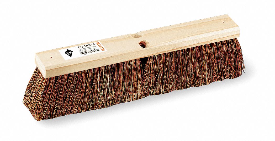 PUSH BROOM HEAD,THREADED,18" SWEEP FACE