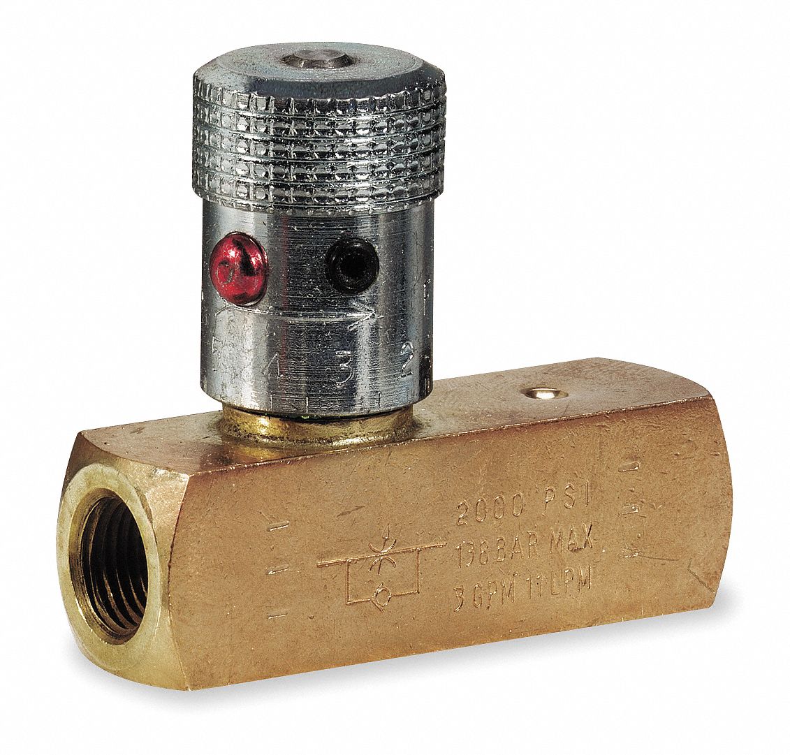 1/2 NPT FLOW CONTROL BRASS