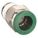 MALE CONNECTOR: NICKEL PLATED BRASS, PUSH-TO-CONNECT X MNPTF, FOR ⅜ IN TUBE OD, IMPERIAL, 10 PK