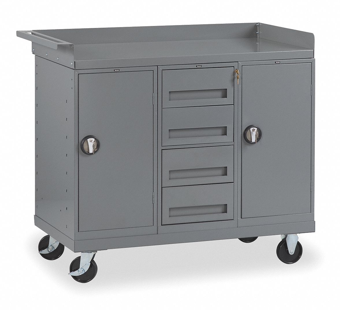 MOBILE CABINET BENCH,STEEL,38