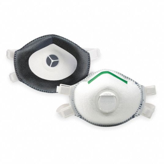 Disposable Respirator: Dual, Adj, Metal Nose Clip, Comfort, White, M Mask  Size, HONEYWELL NORTH