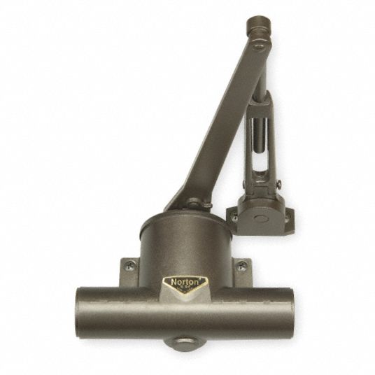 NORTON DOOR CONTROLS PotBelly Door Closer Hold Open, Right Hand, 7 1/