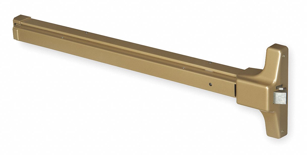 YALE, 36 in Max Door Wd, Bronze, Exit Device 1ABK62100F x 691 Grainger