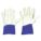 WELDING GLOVES, WING THUMB, GAUNTLET CUFF, WHITE GOATSKIN, XL