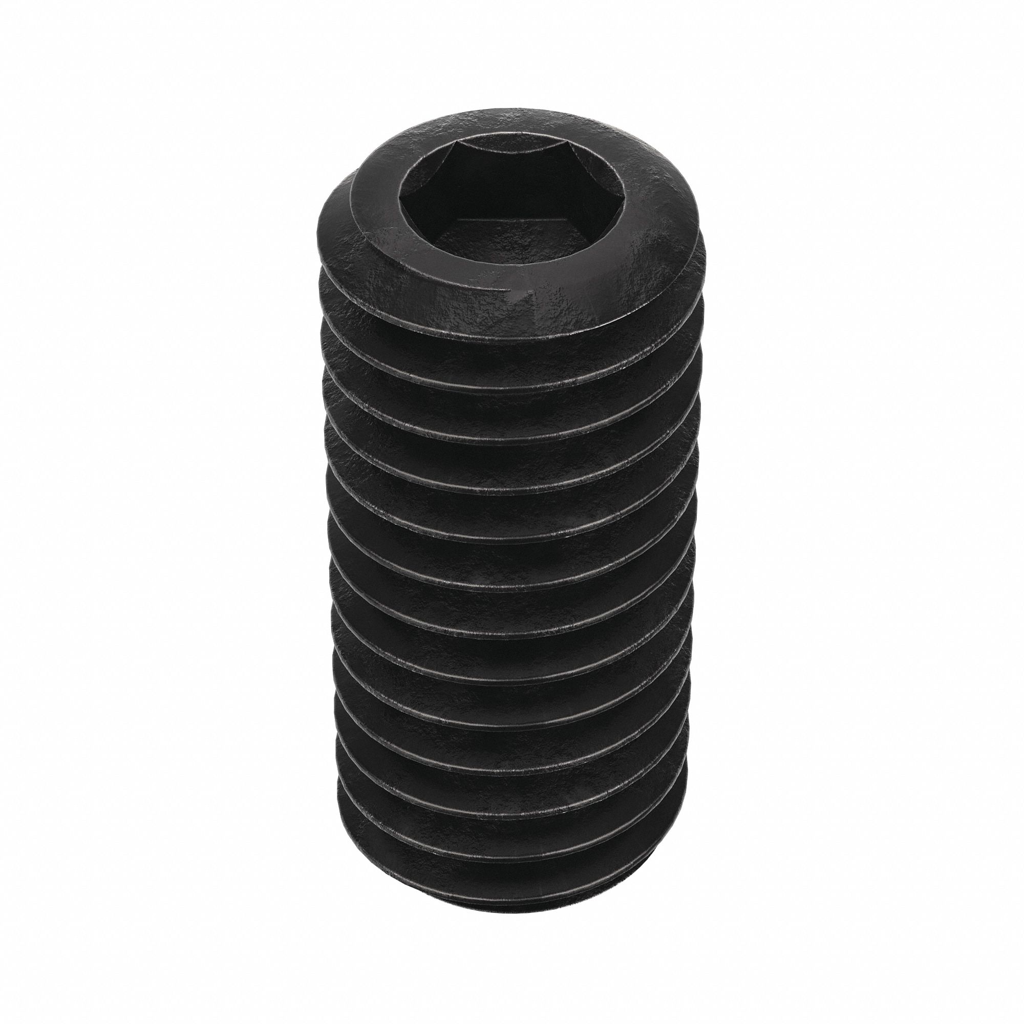 Socket Set Screw: 7/16"-14 Thread Size, 1 in Overall Lg, Cup pt, Alloy Steel, Black Oxide, 50 PK