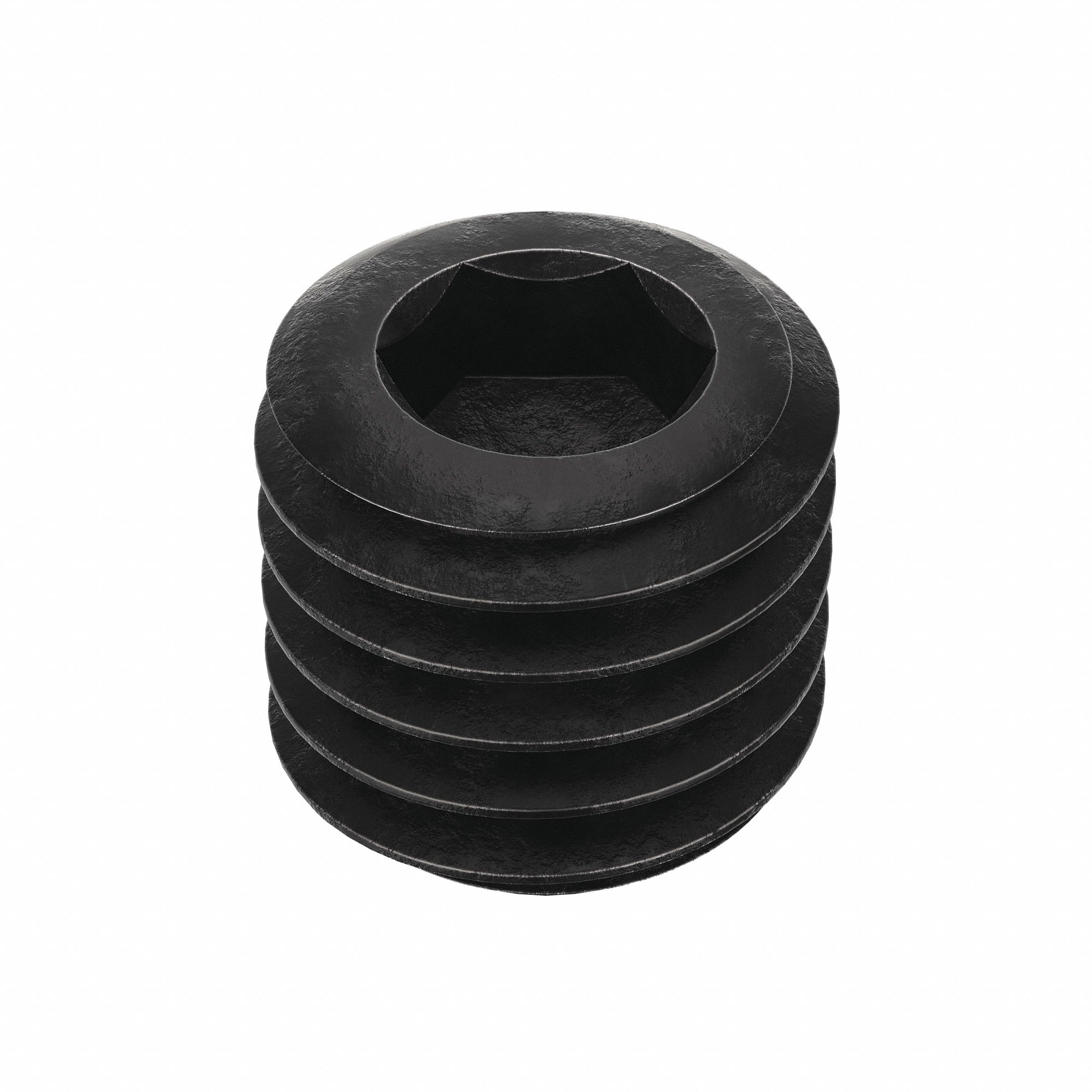 Socket Set Screw: 1/2"-13 Thread Size, 1/2 in Overall Lg, Cup pt, Alloy Steel, Black Oxide, 50 PK