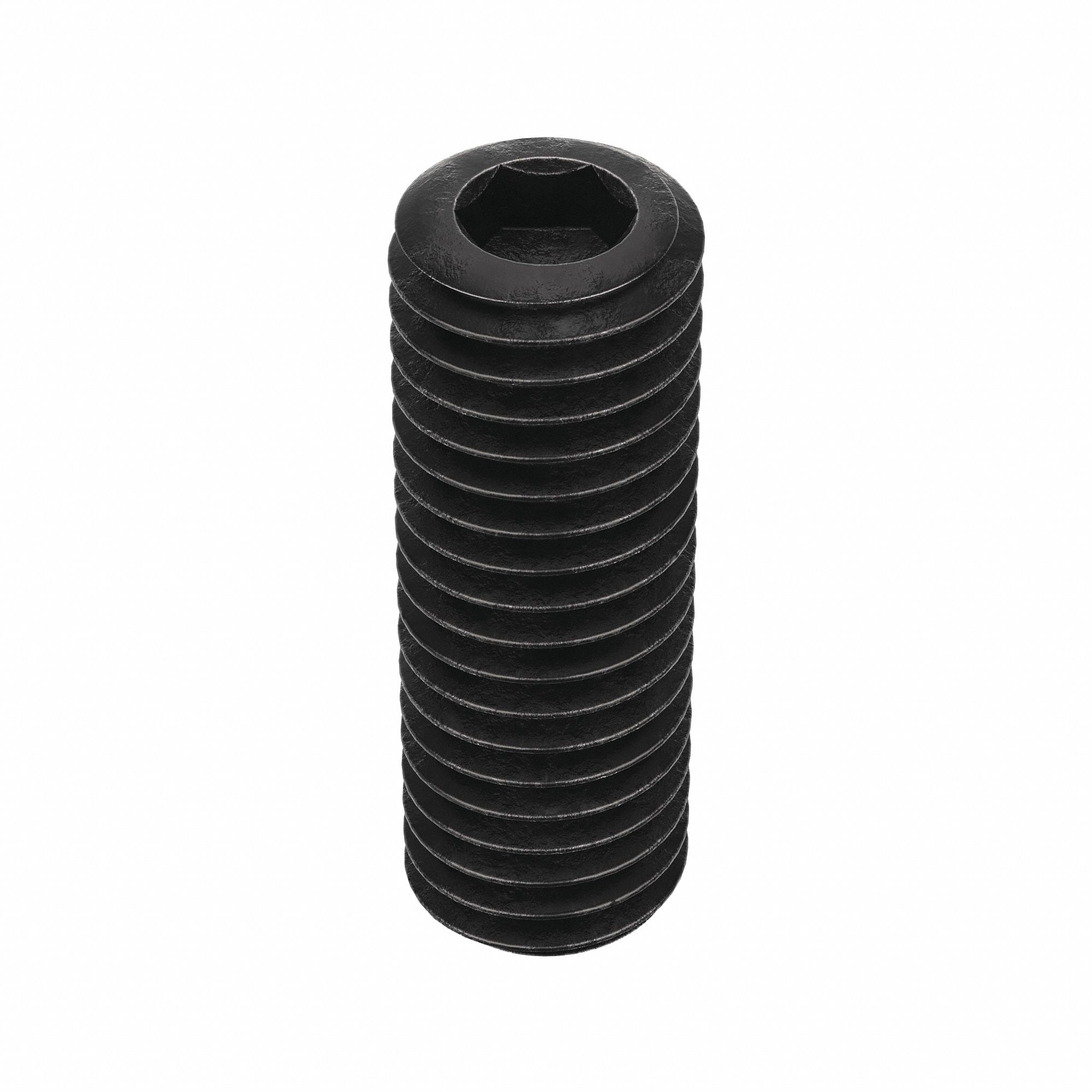 Socket Set Screw: 1/2"-13 Thread Size, 1 1/2 in Overall Lg, Cup pt, Alloy Steel, Black Oxide, 25 PK
