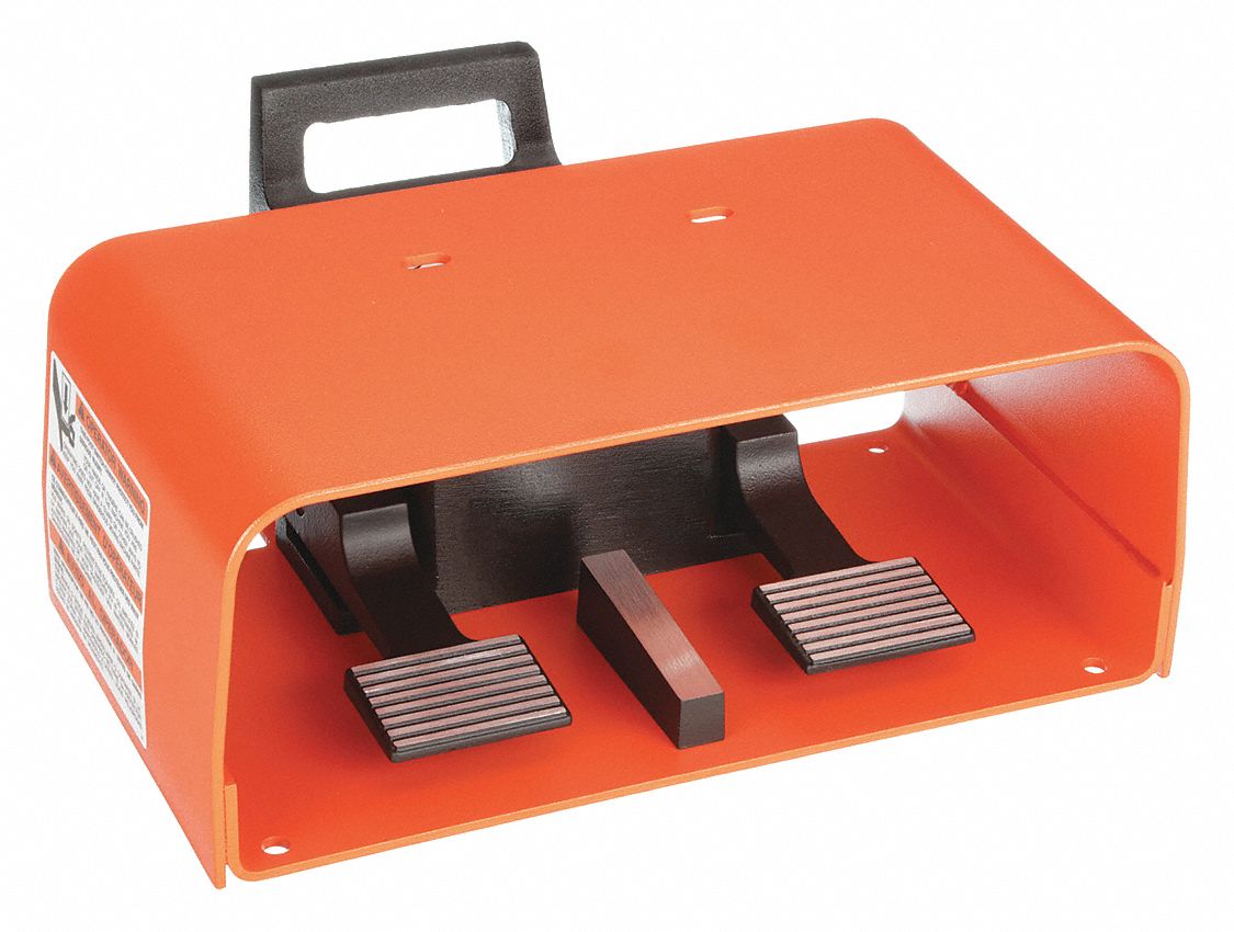 Foot Switch: Explosion Proof 500 Series, 2 Pedals, (2) SPDT, Momentary