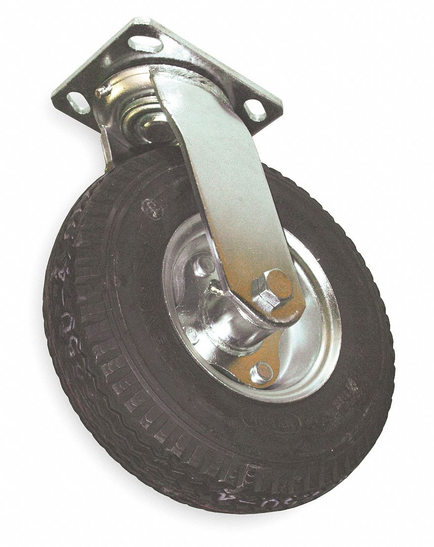 Swivel Caster: 250 lb Load Capacity, 11 in Overall Lg, GRFG4402L30000