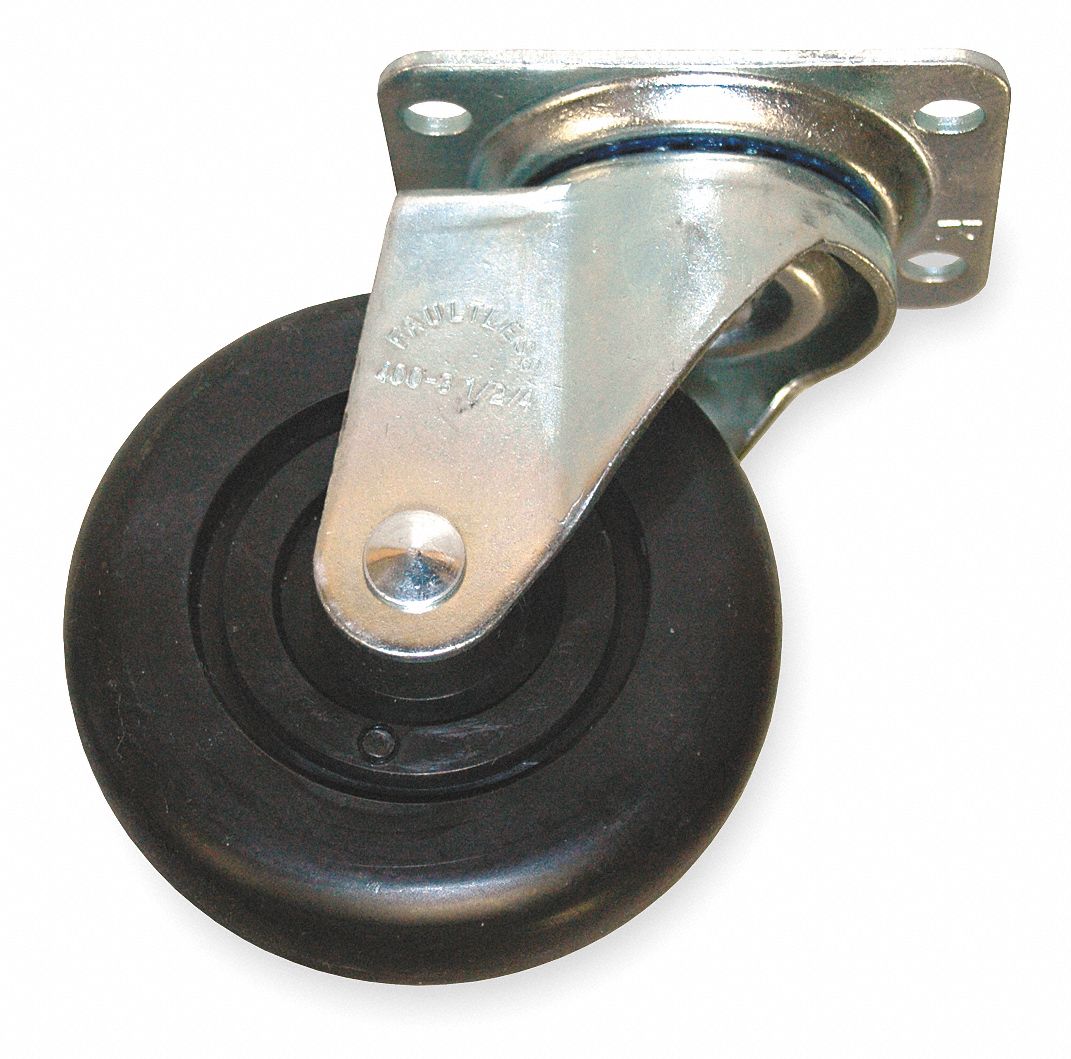 Swivel Caster: 5 in Overall Lg, 2 7/8 in Overall Wd, 5 in Overall Ht