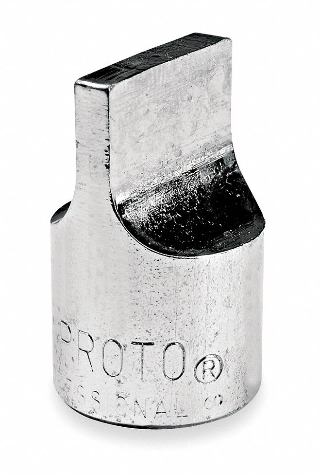 PROTO, 3/8 in Drive Size, Slotted Tip, Socket Bit - 1AH92