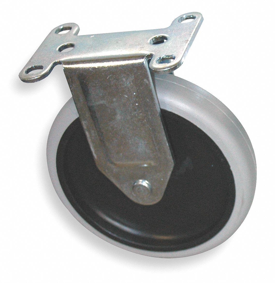 Replacement Caster: 2 1/2 in Overall Wd, 5 in Overall Dp, Gray