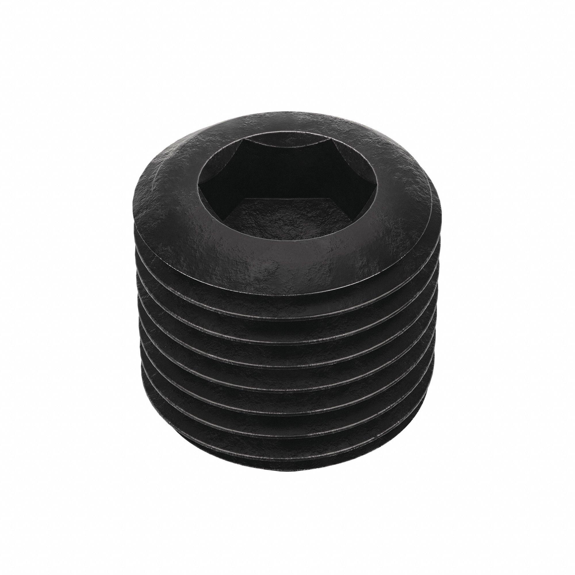 Socket Set Screw: 1/2"-20 Thread Size, 1/2 in Overall Lg, Cup pt, Alloy Steel, Black Oxide, 50 PK