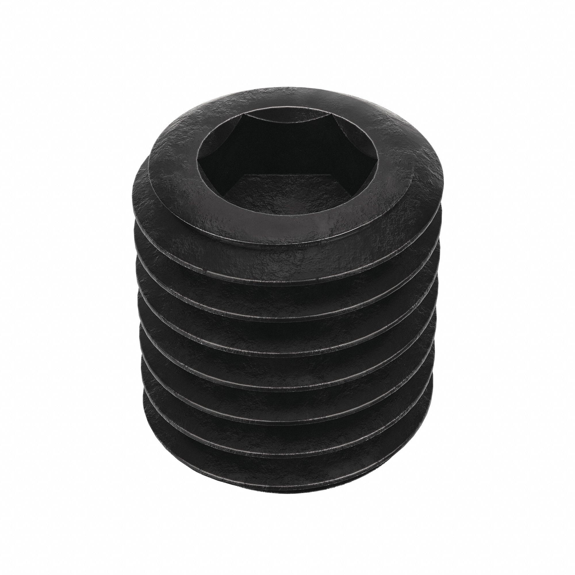 Socket Set Screw: 5/8"-11 Thread Size, 3/4 in Overall Lg, Cup pt, Alloy Steel, Black Oxide, 10 PK
