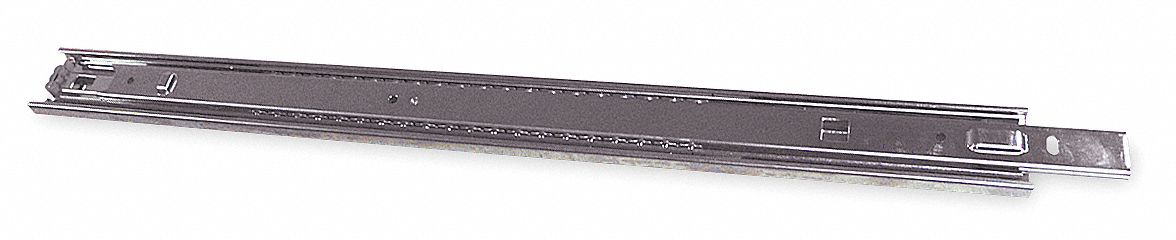 Drawer Slide: 1 3/4 in Overall Wd, 22 1/4 in Overall Dp