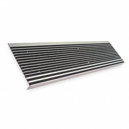 WOOSTER PRODUCTS Black, Extruded Aluminum Stair Tread Cover