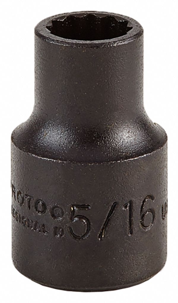 DOUILLE STD 12PT NOIR 5/16 3/8