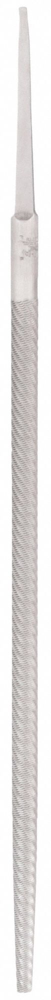 MACHINISTS FILE, ROUND, SINGLE-CUT, SAFE EDGE CUT, SMOOTH CUT, 10 IN L WITHOUT TANG, 11/32 IN THICK
